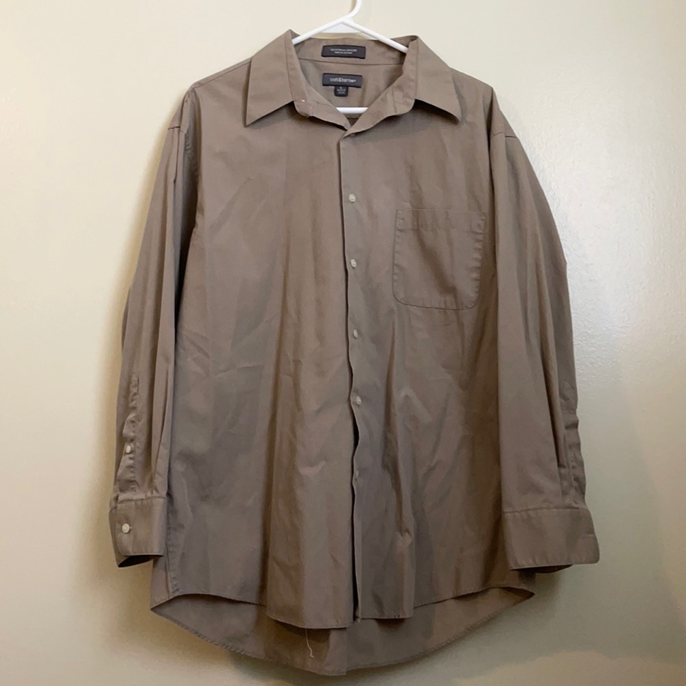 Mens solid dress shirt